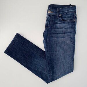 Rock & Republic Blue Jeans Straight Leg Dark Wash Womens Size 26